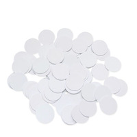 100/50pcs NFC Ntag215 moneta TAG klucz 13.56MHz NTAG 215 uniwersalna etykieta RFID Ultralight tagi etykiety 25 mm średnica 5